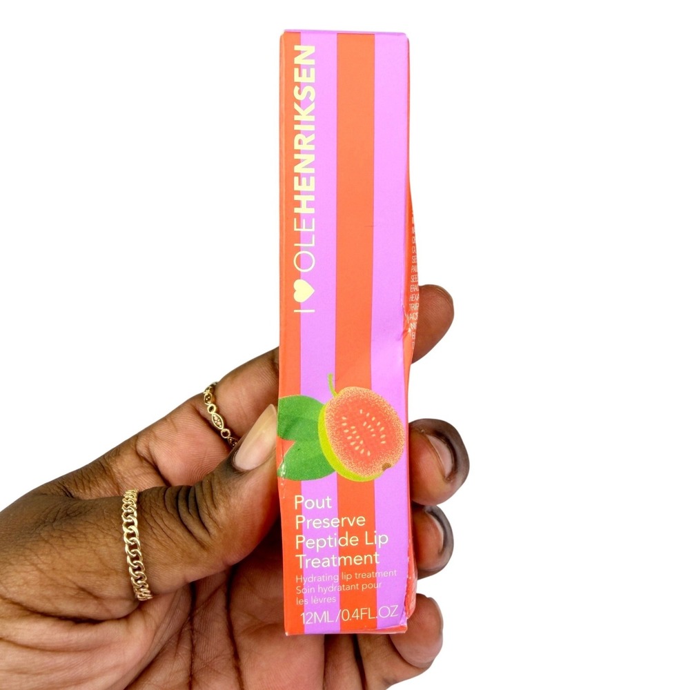 Olehenriksen Pout Preserve Peptide Lip Treatment Grenada Guava Chiller 12ml NEW